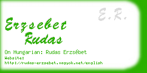 erzsebet rudas business card